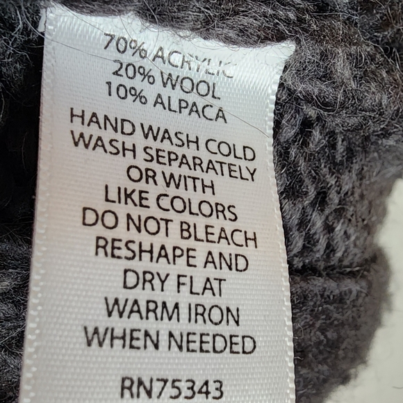 Grey Alpaca Blend Y2K Cardigan Medium - Picture 7 of 7